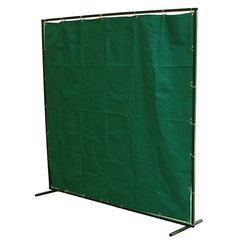 6' X 6' GREEN FIBREGLASS FLAME RETARDANT CURTAIN (ONLY)