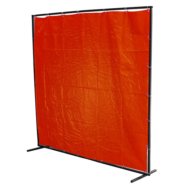 8' X 6' ORANGE PVC WELDING CURTAIN ONLY