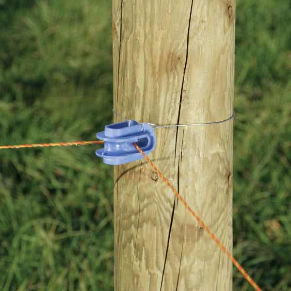 Strain insulator for electric rope