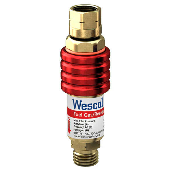 WESCOL FUEL GAS RESETTABLE FLASHBACK ARRESTOR