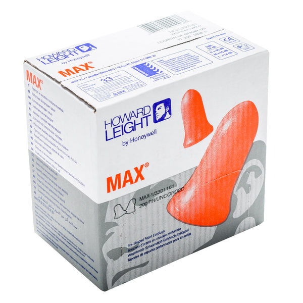 HOWARD LEIGHT MAX EAR PLUGS BOX 200