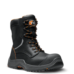 V12 AVENGER IGS BLACK ZIP SIDE HI-LEG BOOT