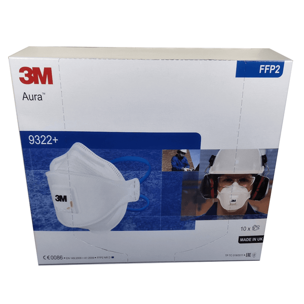 3M 8822 FFP2S VALVED FACE MASKS BOX 10