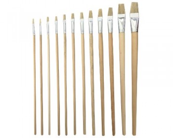 12pc Flat Artist Brush Set