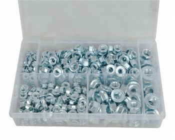 Assorted Serrated Flanged Nuts