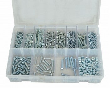 Assorted Round Head Slotted BA Screws & Nuts