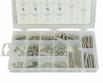 Box of 246pc Assorted Nuts, Bolts & Washers