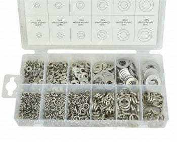 Box of 790pc Assorted Flat & Spring Washers