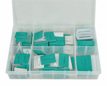 Assorted Adhesive Cable Clips Coated Steel