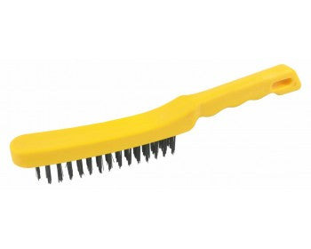 3 Row Wire Brush With Plastic Handle