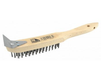 4 Row Wire Brush With Scraper