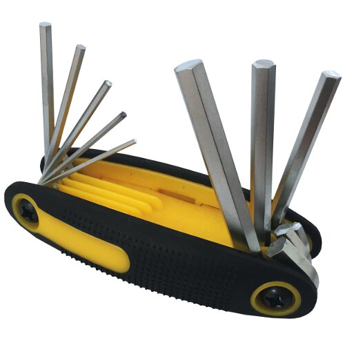 8pc Folding Hex Key Set