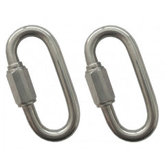 2 x 6mm Zinc Plated Quick Links