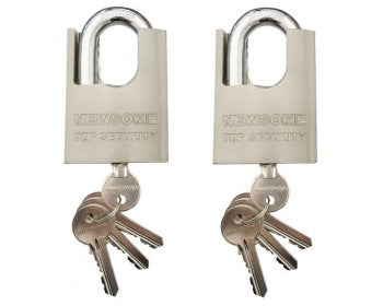 2 x 50mm Protected Shackle Padlocks