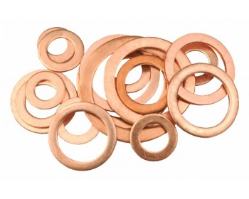 Assorted Copper Washers (14 Per Pack)