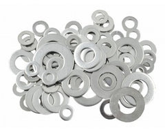 Assorted Flat Stainless Steel Washers (75 Per Pack)