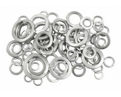 Assorted Spring Stainless Steel Washers (75 Per Pack)