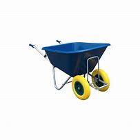 Big Blue Wheelbarrow