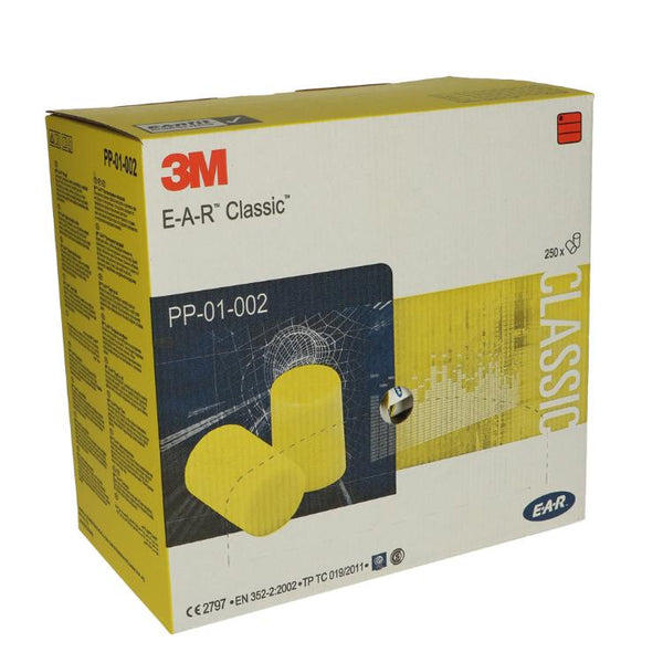 3M EAR CLASSIC FOAM EARPLUGS BOX 250