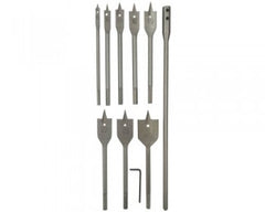 10pc Flat Wood Drill Set