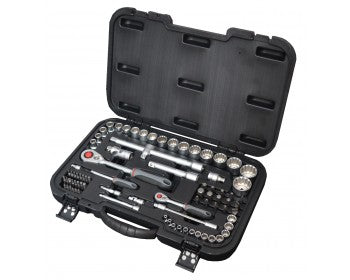 81pc 1/4" & 1/2" Drive Socket Set