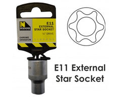 1/2" External Star Socket