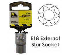 1/2" External Star Socket