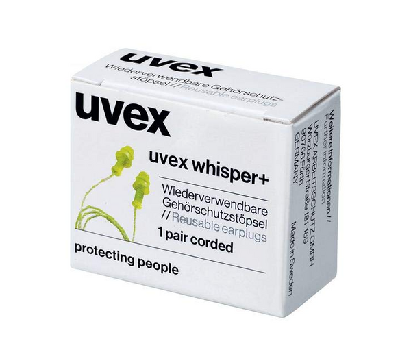 UVEX WHISPER CORDED EAR PLUGS BOX 50