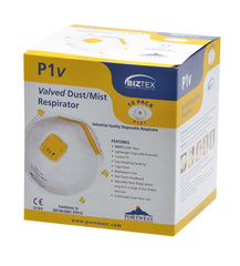 PORTWEST FFP1 VALVED DISPOSABLE FACE MASKS BOX10