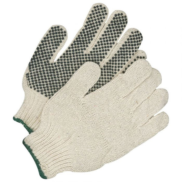8127 TEGERA PVC DOT PALM COTTON GLOVES 10