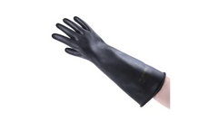 CHEMICAL RESISTANT RUBBER GAUNTLETS SIZE 9