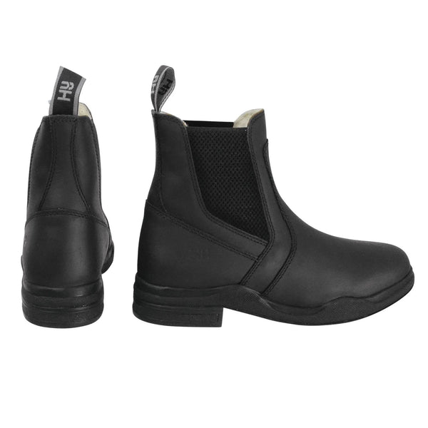 EQUESTRIAN FLEECE LINED BLACK WAX JODHPUR BOOT