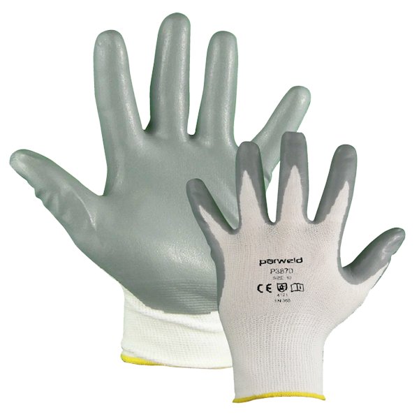 NITRILE GRIPPER GLOVES LITE PR SIZE 8