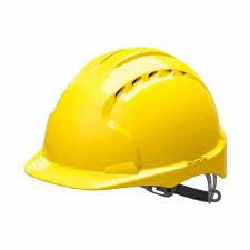 APEX VENTED ABS STD PEAK YELLOW SAFETY HELMET
