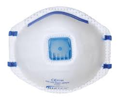 PORTWEST FFP2V MOULDED DISPOSABLE FACE MASKS BOX 10